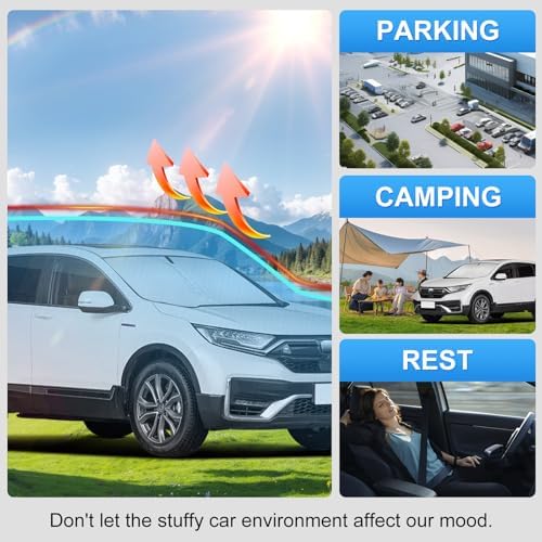 Custom Fit Windshield Sun Shade for Honda CRV CR-V 2017-2022 - Image 6