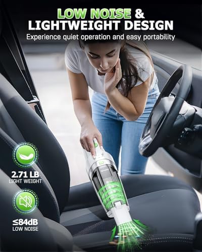 AHNR Handheld Vacuum Cleaner Cordless Rechargeable 16000PA for Car Home - Image 7