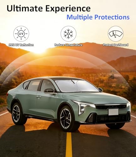 Windshield Sun Shade for 2025 2026 KIA K4 Accessories - Image 3