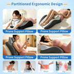 Memory Foam Wedge Pillow with Chest Pressure Relief Area- Grey - Image 6