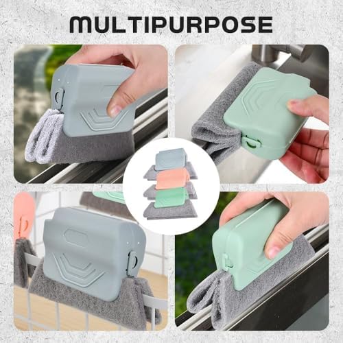 2026 New Magic Window Track Cleaner, 3Pcs Multipurpose Cleaning Brush for Window Grooves, Sliding Door Tracks, Tile Grout Lines, Shutter Slats, Car AC Vents, and Narrow Gaps (Grey) - Image 5