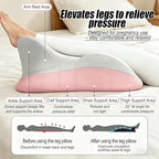 Memory Foam Wedge Pillow, 27°Ergonomic Support for Back, Waist & Legs, Multi-Position Pillow for Intimacy, Pregnancy, Sleep & Reading Removable Washable Cover(Purple) - Image 5