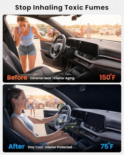 REEVAA Car Windshield Sun Shade for Chevrolet Equinox 2026 - Image 2