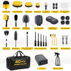 40 Pcs Car Detailing Kit Interior, Tote Includes Premium Drill Brush - Image 2