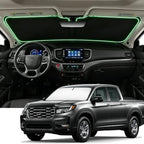 Windshield Sun Shade for Honda Ridgeline 2017-2026 Compatible Accessories-4 Layers Custom Fit Foldable Front Window Sunshade Sun Visor Protector, Block UV Rays Keep Your Car Cooler by Unknown