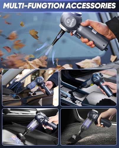 Saker Car Vacuum Portable 6-in-1 Cordless Vacuums, 20000PA SW102 Blue Gray - Image 5