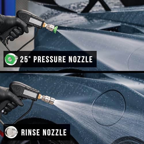 VIKING V+ Swivel Pressure Washer Gun, Short Handle, 3 Adapters, 2 Nozzles - Image 2