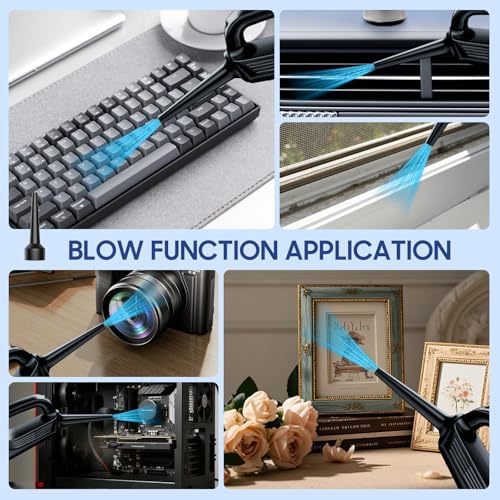 Handheld Vacuum Cordless, 17000Pa Car Vacuum Portable Cordless with Brushless Motor, 2-in-1 Vacuum Cleaner with Multi-Nozzles & Washable Filters, 2 Suction Modes for Home, Car, Office, Pet Hair - Image 7