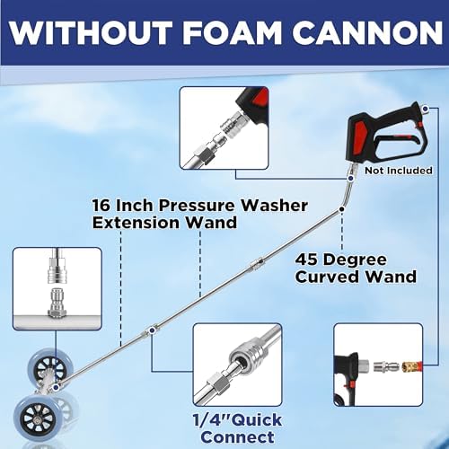 RIDGE WASHER Pressure Washer Undercarriage Cleaner, with Foam Cannon - Image 4