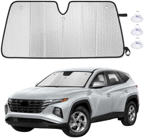 EcoNour Foldable Sun Shade Fit for Hyundai Tucson 2022-2024 2025 2026 by EcoNour