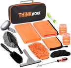 THINKWORK Car Detailing Kit, Microfiber Cleaning Tools with Storage Bag by THINKWORK