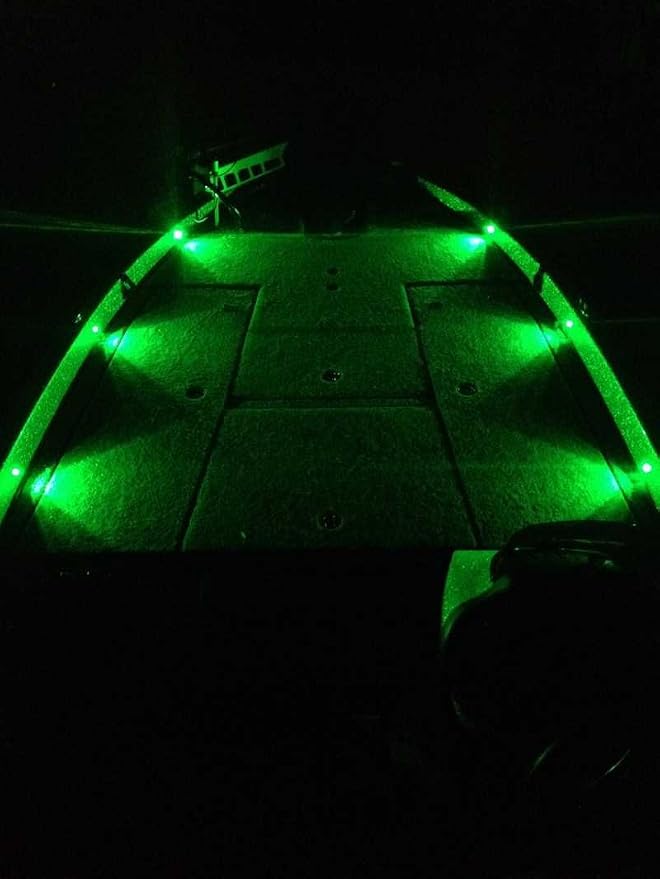 Oznium BRIGHTEST Light Bolt - Flush Mount 12V LED Light for Bumper, Grille, Cars Interior, Dash, Ambient Lighting, Motorcycle w/SLEEK Aluminum Housing & Screw Nut (11 mm Black, Green LED) - Image 7