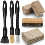 Fantasticlean Car Detailing Brush Set, Interior Leather Cleaning Kit, 9PCS by Fantasticlean