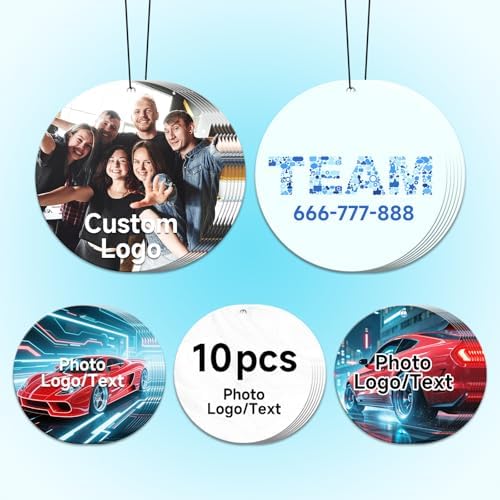 Bulk Custom Car Air Fresheners with Logo or QR Code by CDBUY