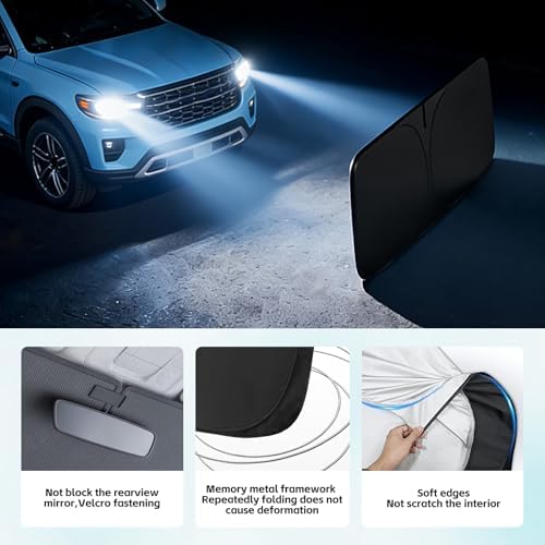 Windshield Sun Shade for Kia Telluride 2020-2026 Sunshade - Image 5