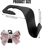 2PCS Car Seat Headrest Hooks, Car Purse Hook, Cute Bow Knot Vehicle Seatback Hanging Storage Organizer, Auto Seatback Decor Organizer Hanger for SUV Truck (Pink) - Image 2