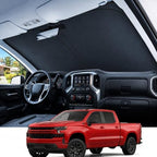 REEVAA Car Windshield Sun Shade for Ch-evrolet Silverado 1500 (2026-2019) by REEVAA