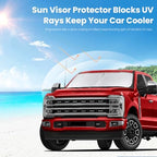 Sunshades for Ford F250 F350 2017-2026 Windshield Sun Shade Sun Visor - Image 3