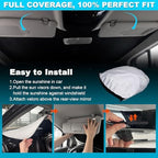 Foldable Front Windshield Sunshade fit for Honda HR-V 2016-2022 - Image 4