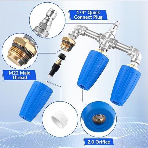 Triple Turbo Nozzle Pressure Washer, 1/4" Quick Connect, 4000 PSI - Image 6