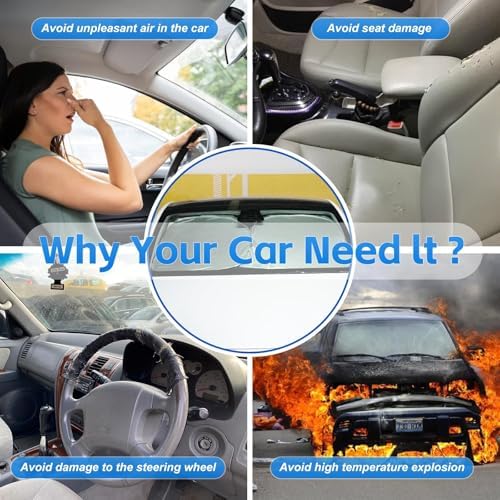 Windshield Sun Shade for Mazda CX-9 2016-2025 2026 Sunshade Front Window Shade Custom Fit CX9 Accessories Sun Visor Foldable Shade Blocks UV Rays Accessories - Image 5