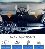 Windshield Sun Shade for 2015-2024 Ford Edge Accessories - Image 2