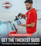 McKillans Pressure Washer Gun with Swivel & Foam Cannon Wide Mouth & M22-14mm Adapter - Adjustable Thick Foam - Power Washer Gun - 3/8" Male Plug & 1/4” Quick Connector Coupler - Image 2