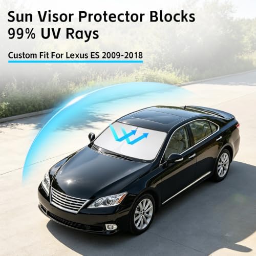 Windshield Sun Shade for Lexus ES 2009-2018 Sunshade - Image 2