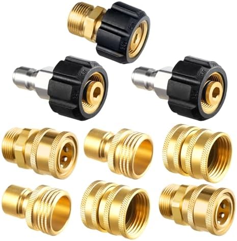 Twinkle Star Pressure Washer Quick Disconnect Kit, 9 Sets by TwinkleStar