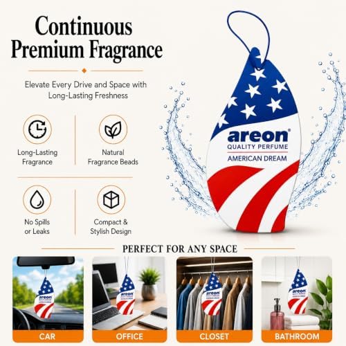 AREON MON American Dream Scent Hanging Car Air Freshener Pack of 12 - Image 5