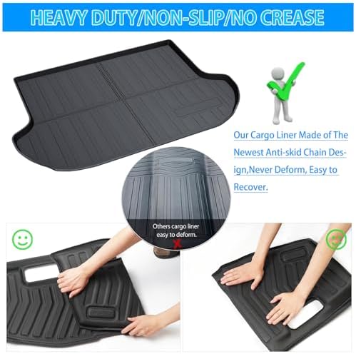 Powerty Trunk Mat for Nissan Murano 2015-2024, All Weather TPE Cargo Mat Liner for Murano Rear Trunk - Image 6