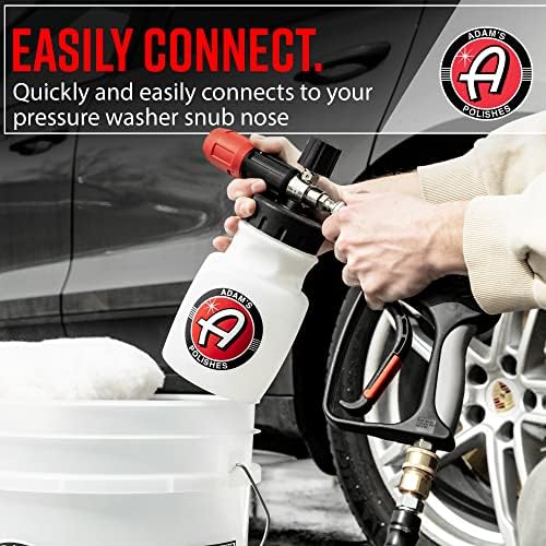 Adam's Polishes Premium Foam Cannon - Custom Snow Foam Cannon Soap Sprayer for Car Wash | Sprayer Cannister for Pressure Washer - Image 5