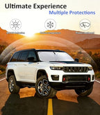 Windshield Sun Shade for 2021-2026 Jeep Grand Cherokee & L Shield - Image 3