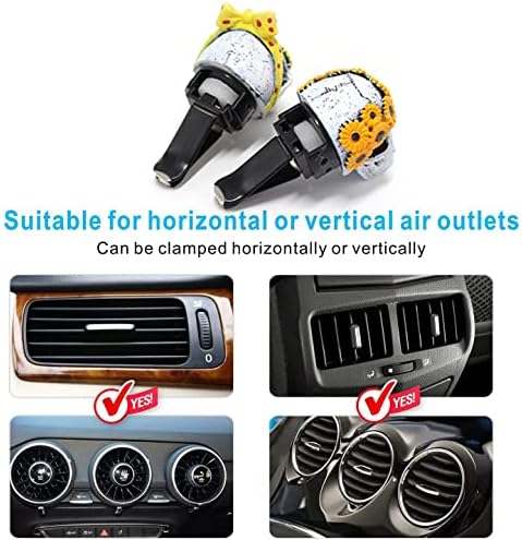 Sugar Skull Air Fresheners Vent Clips Halloween Car Accessories for Women - Image 3