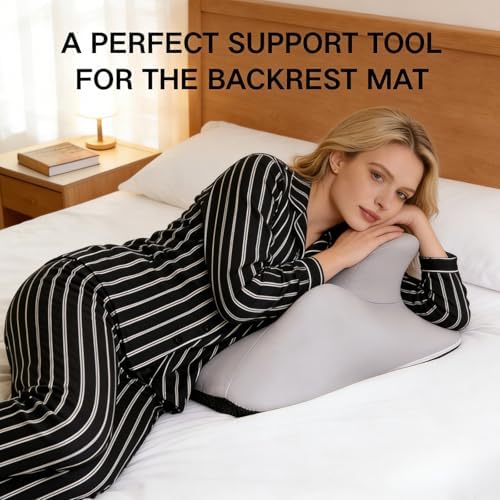 Couples Pillow Reading Pillow 27° Lift Ergonomic Memory Foam Cushion for Intimacy, NeckPillow, Multi-Functional Back Support Pillow with Replaceable Small Pillows, Comfort(Blue,23"x18"x15") - Image 2