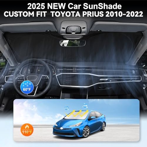 Windshield Sunshade for Toyota Prius Hatchback 2016-2022 Window Sun Shade - Image 4