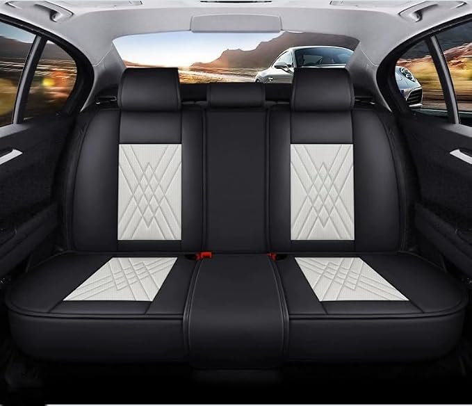 for car seat Covers Non-Slip （E.g, for Tesl,for Mercedes-Benz,for BMW,for Audi, for Ford, for Honda, for Nissan,for Toyota,for Chevrolet,for Jeep.. (Black Beige) - Image 3