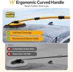 7 in 1 Car Wash Kit with 20L Folding Bucket & Brush, Extendable Car Wash Brush with 40.5" Long Handle, 15° Curved Aluminum Pole, Scratch-Free Microfiber Chenille Mop for SUV Truck RV, Yellow - Image 3