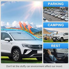 Custom Fit Windshield Sun Shade for Volkswagen VW Taos 2022-2026 - Image 6