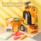 Arrowbash Kids Pressure Washer Clean Car Wash Power Washer with Cleaning Kit, Manual Pressure Adjustable Water Gun Spray, Pretend Tools Role Playing Cleaning Birthdays Gift for Boys Girls - Image 5