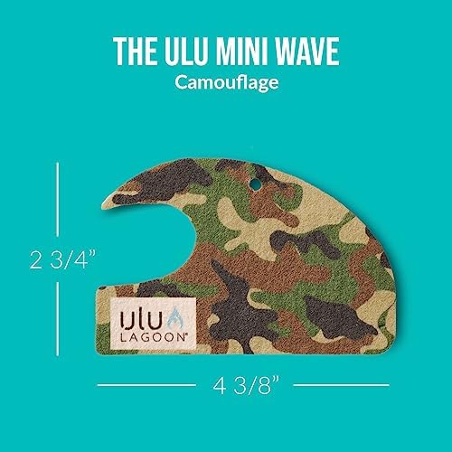 ulu Lagoon Hanging Car Air Freshener | Tropical Beach Coconut Surf Wax Scent Mini Wave | Long Lasting Car Freshener, Closet and Beyond | Made In USA | 3 Pack (Camo) - Image 4