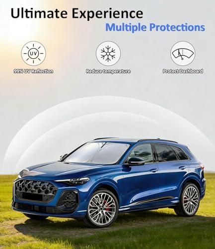 Windshield Sun Shade for Audi Q5/SQ5 2018-2025 - Image 3