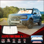Windshield Sun Shade for Ford Bronco 2021-2026, Accordion Folding Design - Image 2