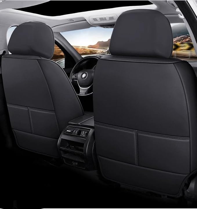 for car seat Covers Non-Slip （E.g, for Tesl,for Mercedes-Benz,for BMW,for Audi, for Ford, for Honda, for Nissan,for Toyota,for Chevrolet,for Jeep.. (Black Beige) - Image 2