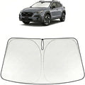 Proadsy Custom Fit Car Windshield Sun Shade for 2024-2026 Subaru Crosstrek | 240T Heat Shield, Drops Temp 54°F, Blocks 99% UV, Prevents Dashboard Cracking, Summer Parking & Beach Trips, Easy Twist-Fold by Proadsy