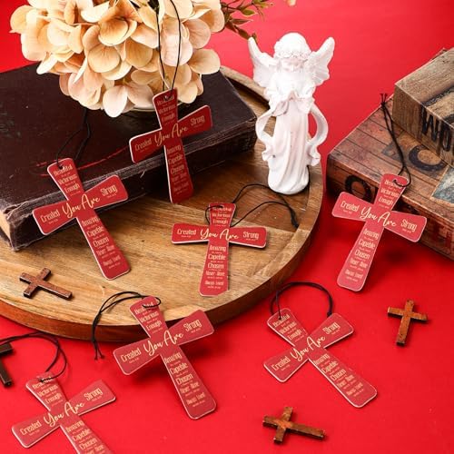 Fumete 24 Pcs Christian Gifts for Women Cross Car Air Fresheners Bulk - Image 5