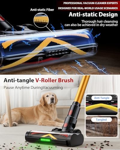 Cordless Vacuum Cleaner, 75Mins/55KPa/650W, Rechargeable - Image 5