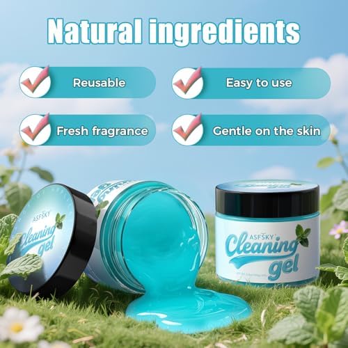 ASFSKY Car Cleaning Gel Universal Cleaning Gel Putty Dust Remover Mint - Image 6