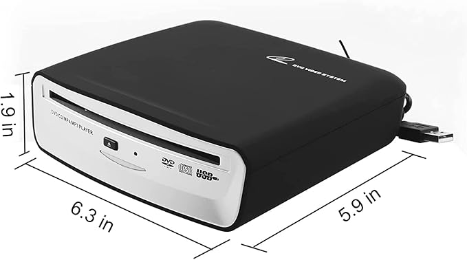 Portable Universal CD Player for Car with USB Port AUX Port,USB External CD Player for Vehicle,Laptop,Desktop,TV,Mac,Computer,for Android 4.4 and Above Navigation - Image 5