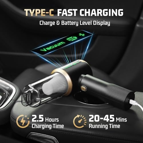 Cordless Car Vacuum 7-in-1: Clean Car & Home - Black - Image 3